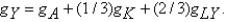 Defining the growth of variable zt as gz,in the combined Solow-Romer model,the growth rate of total output,using the standard production function,is given as: A)    . B)    C)    . D)    . E)    .