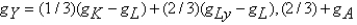 In the growth accounting equation    ,where gz is the growth rate of variable    ;    represents the growth rate of labor composition.
