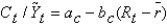 Consider the following model of the IS curve without an international sector: Consumption:    ,    ; Investment:    ,    ; Government expenditure:    . With this formulation,the IS curve is less steeply sloped than the  standard  IS curve.