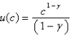 A widely used utility function in the economics literature is the constant rate of risk aversion utility function,of which log utility is a special case.It is given by.    With this utility function,the marginal utility of consumption is    .What is the Euler equation for this utility function? Show that if    ,the Euler equation is the same as if we used log utility.