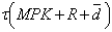 <strong>The user cost of capital with a corporate income tax is given by which of the following?</strong> A) B) C) D) E)