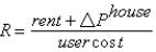 <strong>The arbitrage condition for residential investment is:</strong> A) . B) . C) . D) . E) .