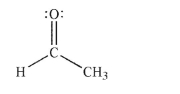 Using the Lewis structure of acetaldehyde shown, draw an additional reasonable resonance contributor.Show the conversion of the original structure to your new structure using curved arrow formalism.Include all lone pairs of electrons and nonzero formal charges in the new structure.  