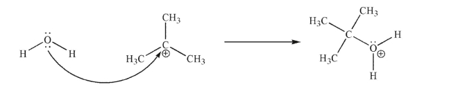 The reaction shown here is an example of one you will learn later in the course.Identify the Lewis acid and the Lewis base in the reaction.  