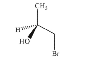Assign the absolute configuration at the stereogenic center in the molecule shown here.  
