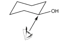 Draw a Newman projection along the indicated bond of the conformer below.  