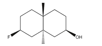 Draw the most stable conformer of the molecule below in three dimensions.  