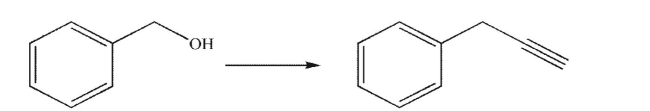 Outline a multistep synthesis of the target molecule from the starting material shown.You may use any organic or inorganic reagents.Show the reagents necessary for each step and the product of each step.  
