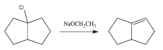 What will happen to the rate of the reaction below if the concentration of the alkyl chloride is doubled and the concentration of the sodium ethoxide is cut in half?   A) The rate will double. B) The rate will decrease by a factor of two. C) The rate will quadruple. D) The rate will decrease by a factor of four. E) The rate will remain the same.