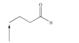 Predict the splitting pattern of the indicated hydrogen in the following structure.  
