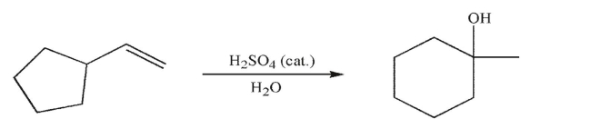 Propose a mechanism to account for the formation of the observed product.  
