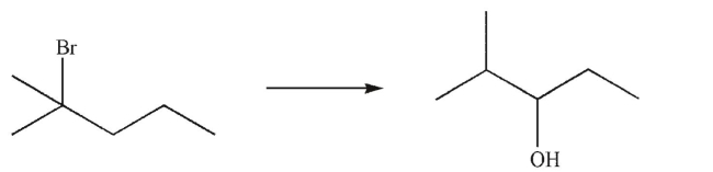 Devise a multistep synthesis of the target molecule from the given starting material.Show the reagents needed for each step and the product of each step.  