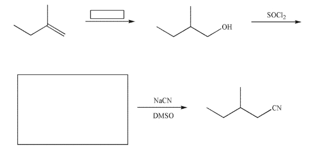 Provide the missing structures and reagents in the following reaction sequence.  