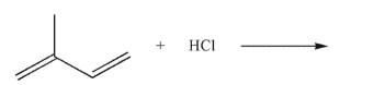 Which of the following statements about the reaction shown here is true?   A) The major product under kinetic conditions is the 1,2 addition product because of the stability of the carbocation intermediate in that pathway. B) The major product under kinetic conditions is the 1,2 addition product because of proximity effects. C) The major product under kinetic conditions is the 1,4 addition product because of the stability of the carbocation intermediate in that pathway. D) The major product under kinetic conditions is the 1,4 addition product because of proximity effects. E) Neither carbocation stability nor proximity effects play a role in determining the preferred product under kinetic conditions.