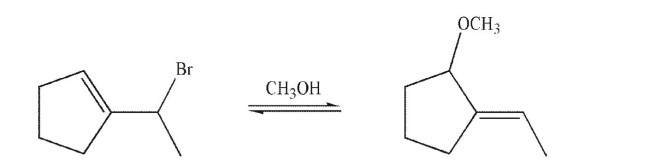 Draw a mechanism for the transformation shown here.Include all lone pairs of electrons, curved arrows, and formal charges.  