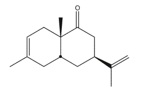Draw the structures of the diene and dienophile used to synthesize the molecule shown here using a Diels-Alder reaction.  