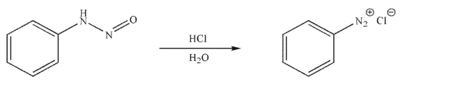 Draw a mechanism for the following transformation.Include all necessary lone pairs, curved arrows, and nonzero formal charges.  