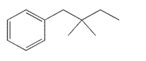 What conditions are required to synthesize the molecule shown from benzene?  