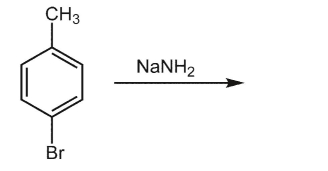 The following reaction yields two products.Draw their structures.  