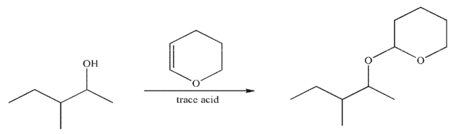 Draw a mechanism to illustrate the following transformation.Include all necessary lone pairs, curved arrows, and nonzero formal charges.  