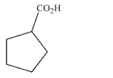 The compound shown here is the result of a decarboxylation.What is the compound that was heated to give this product?  