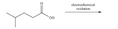 Predict the product of the electrochemical oxidation of the compound shown here.  
