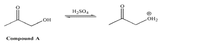 For compound A, in acid, it is the hydroxyl oxygen that is protonated to a greater extent than the carbonyl oxygen.   However, for compound B in acid, it is the carbonyl oxygen that is protonated to a greater extent than the hydroxyl oxygen.   Explain the difference in these results.