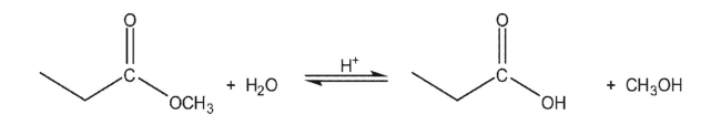For the following reaction:   How would each of the following affect the position of the equilibrium?  A)Running the reaction in methanol as a solvent B)Running the reaction in a still at a temperature of 85-90 °C C)Running the reaction in the presence of anhydrous sodium sulfate at room temperature 