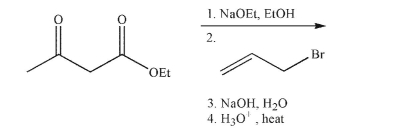 Predict the product of the reaction sequence shown.  