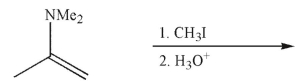 Predict the product of the following transformation and draw a mechanism to rationalize its formation.Include all necessary lone pairs of electrons, curved arrows, and nonzero formal charges.  