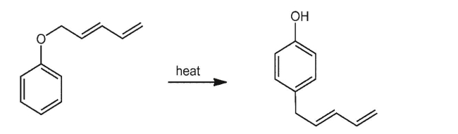 The following reaction involves a sigmatropic shift and another transformation you already know. Provide arrow formalism for the sigmatropic shift and determine the nature of both steps.  
