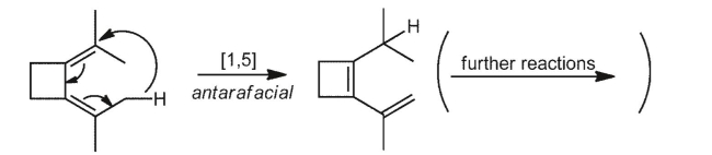 Antarafacial  [1,5] -hydride shifts are very rare, and then only occur in cyclic systems, such as the one shown below. What are the reaction conditions required? 