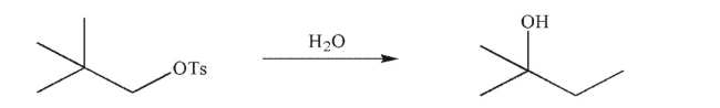 Draw a mechanism to illustrate the following transformation.Show all necessary lone pairs, nonzero formal charges, and curved arrows.  