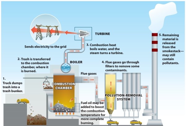 Infographic 7.3.   -Refer to Infographic 7.3. Describe the pros and cons of a waste-to-energy incinerator.