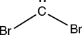 Consider the interesting structure below,called a dibromocarbene.The carbon of the dibromocarbene has one lone electron pair and two separate covalent bonds to individual bromine atoms.What is the formal charge on the carbon atom of the dibromocarbene?   A) +2 B) +1 C) 0 D) -1 E) -2