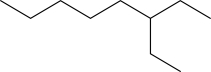 What is the IUPAC name for the following molecule?   A) 3-Ethyloctane B) 3-Pentylpentane C) 6-Ethyloctane D) 6,6-Diethylpentane E) None of the above