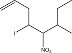 What is the IUPAC name for the following molecule?   A) 2-Ethyl-3-nito-4-iodohep-6-ene B) 2-Ethyl-4-iodo-3-nitohep-6-ene C) 6-Ethyl-4-iodo-5-nitrohept-1-ene D) 4-Iodo-6-methyl-5-nitrooct-1-ene