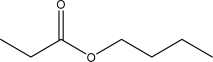 What is the IUPAC name for the following molecule?   A) Ethyl butanoate B) Butyl ethanoate C) Butyl propanoate D) Propyl butanoate E) Propyl butyl ester