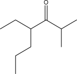 What is the IUPAC name for the following molecule?   A) 3-Propyl-5-methylheptan-4-one B) 4-Propyl-2-methylheptan-3-one C) Isopropyl isopentyl ketone D) 4-Ethyl-6-methylheptan-5-one E) 4-Ethyl-2-methylheptan-3-one
