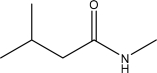 What is the IUPAC name for the following molecule?   A) N,3-Dimethylbutanamide B) N,3-Dimethylbutylamine C) N,2-Dimethylbutanamide D) N,2-Dimethylbutylamine E) None of the above