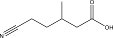 What is the IUPAC name for the following molecule?   A) 6-Cyano-3-methylpentanoic acid B) 5-Cyano-3-methylpentanoic acid C) 1-Cyano-4-methylhexanoic acid D) 1-Cyano-4-methylhexanoate E) 5-Nitro-3-methylpentanoic acid