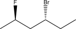 Label each stereocenter in the following molecule with an asterisk (*),and identify it as having an R or an S configuration.  