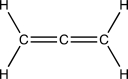 From left to right,identify the hybridization of the three carbon atoms in the interesting organic structure below.These interesting structures are called cumulenes.   A) sp<sup>3</sup>, sp<sup>2</sup>, sp<sup>3</sup> B) sp<sup>3</sup>, sp, sp<sup>3</sup> C) sp<sup>2</sup>, sp, sp<sup>2</sup> D) sp, sp, sp<sup>2</sup> E) sp<sup>2</sup>, sp<sup>2</sup>, sp<sup>2</sup>