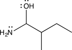 For the given molecule,an amino alcohol,how many electrons are present in nonbonding molecular orbitals?   A) Seven B) Six C) Five D) Four E) Three