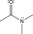Amide bonds join amino acids together to make proteins.Sketch an orbital picture of the amide functional group given below.Identify the orbitals from each atom that are used to form the σ and π bonds in the given amide.Which orbitals house the lone pairs on N and O?  