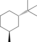 Draw the most stable chair conformation for the following molecule.  