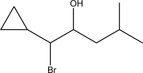 For the following molecule,label each stereocenter with an asterisk (*),and then draw all possible configurational isomers.  