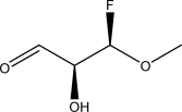 Draw the Fischer projection of the following structure.  