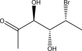 Draw the Fischer projection of the following structure.  