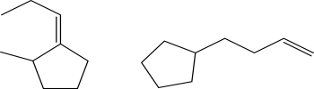 Which of the following alkenes has the lower heat of combustion?  